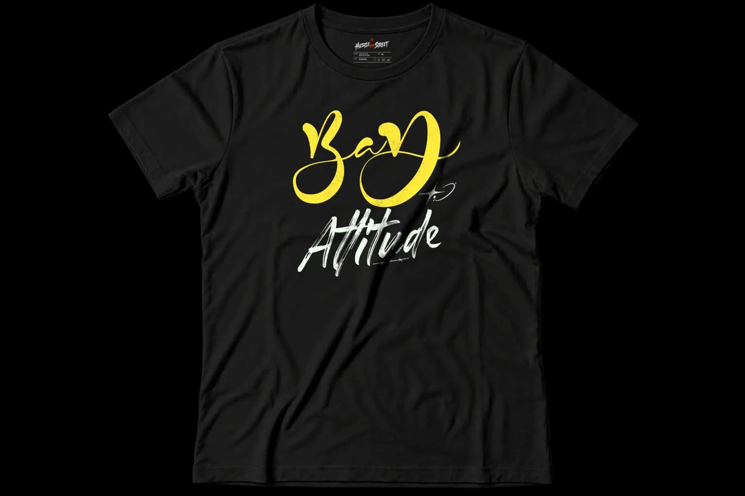 BAD ATTITUDE Front flatlay view