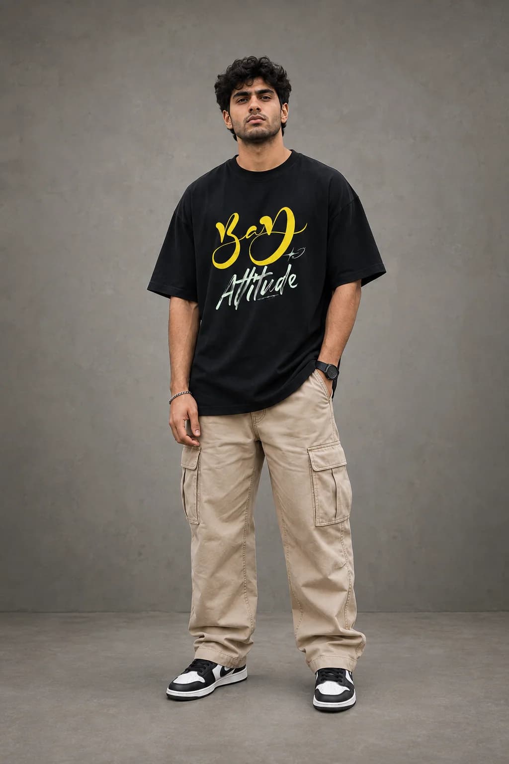 BAD ATTITUDE OVERSIZED: Front oversized model view