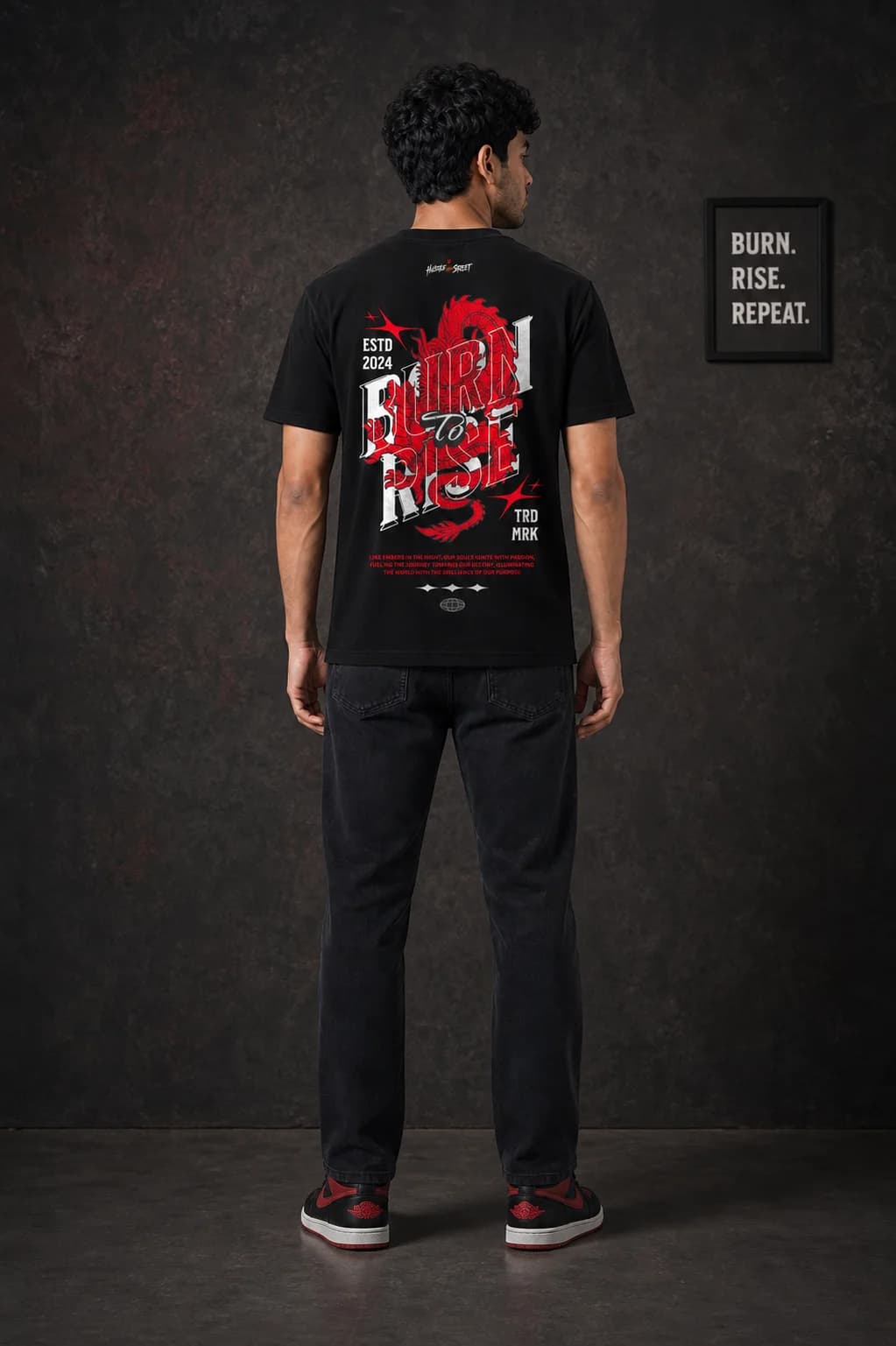 BURN TO RISE: Back model view