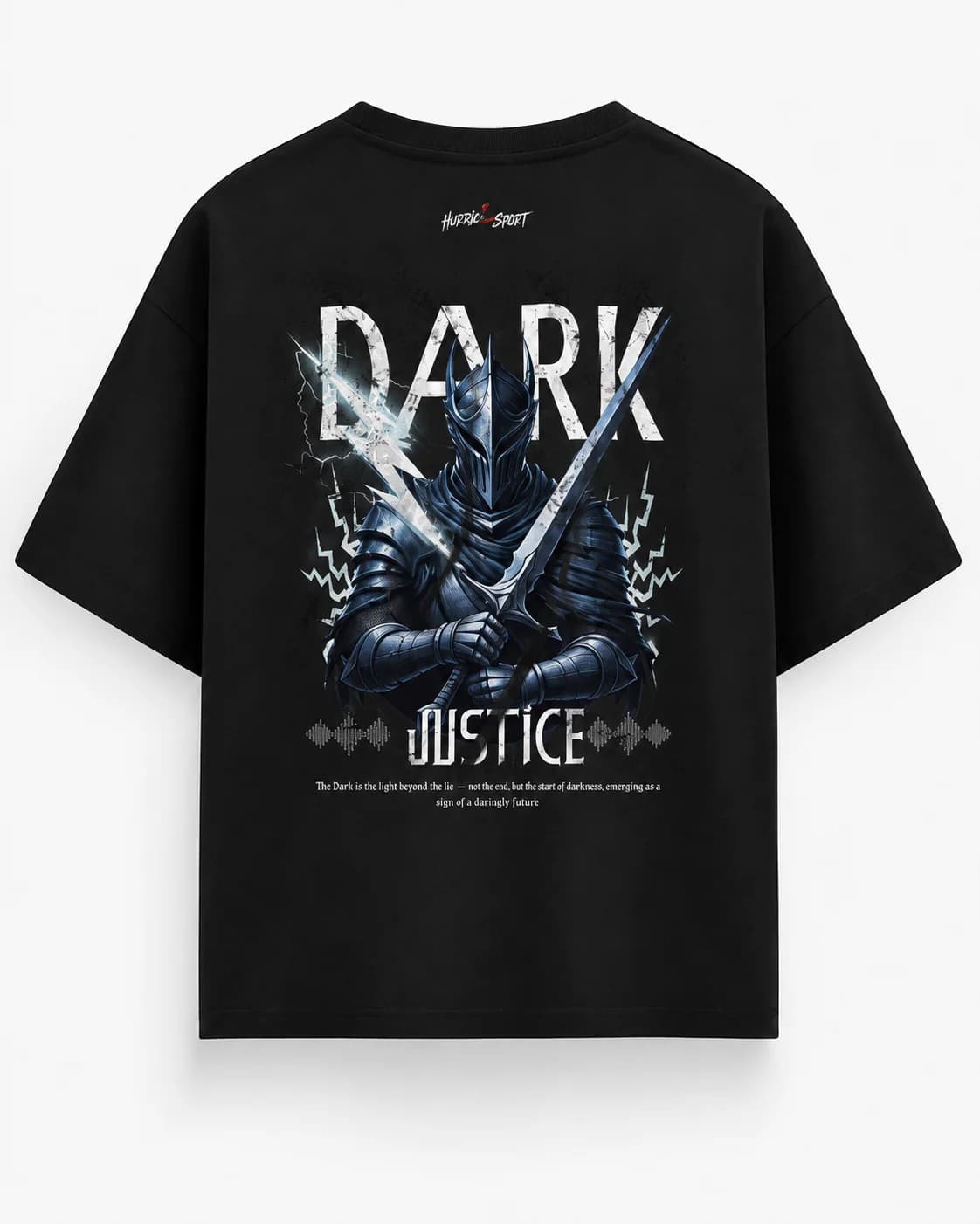 DARK JUSTICE OVERSIZED Back oversized flatlay view