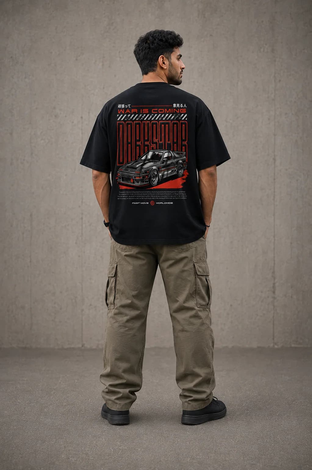 DARKSTAR OVERSIZED: Back oversized model view