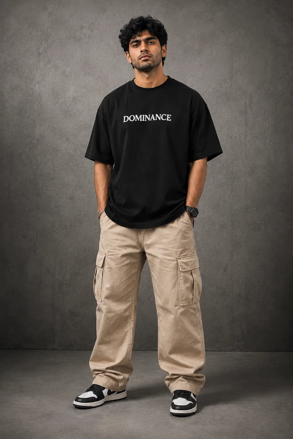 DOMINANCE OVERSIZED: Front oversized model view