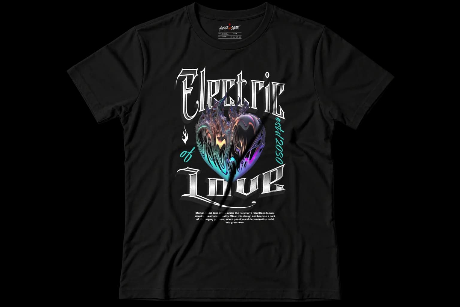 ELECTRIC LOVE Front flatlay view