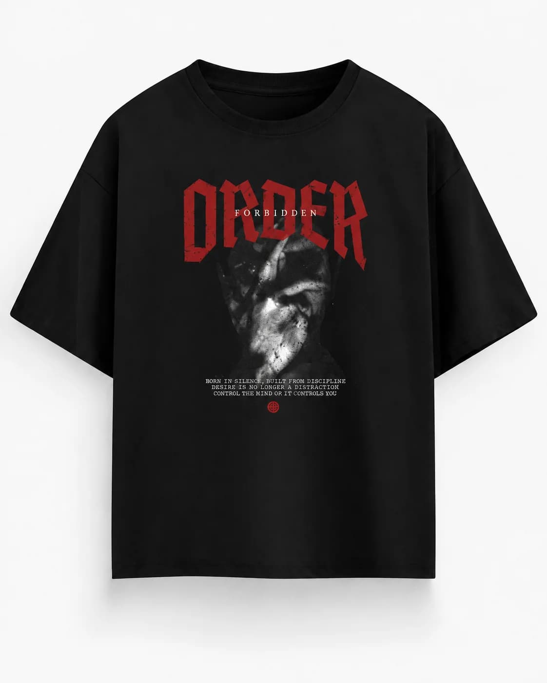 FORBIDDEN ORDER OVERSIZED Front oversized flatlay view