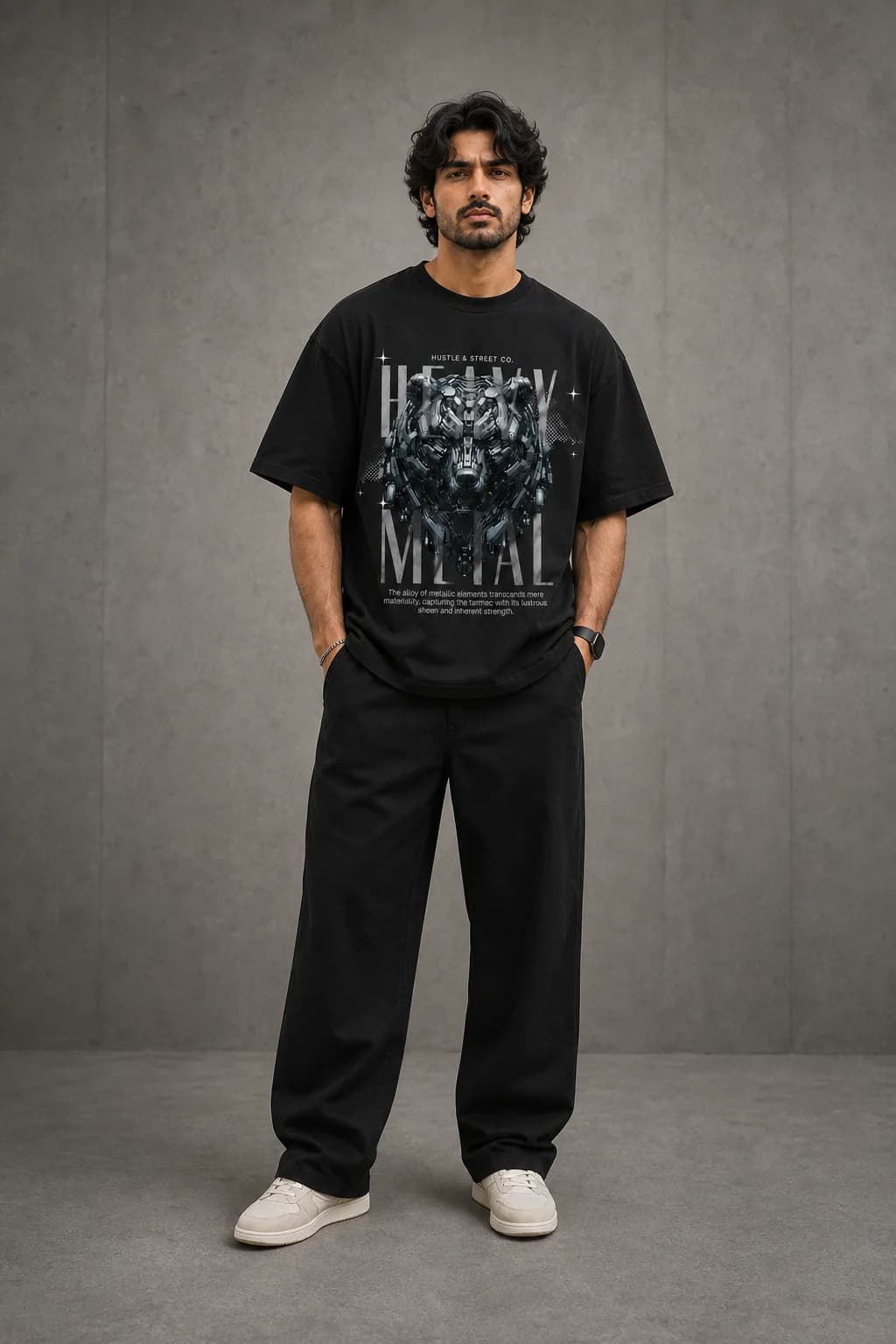 HEAVY METAL OVERSIZED: Front oversized model view