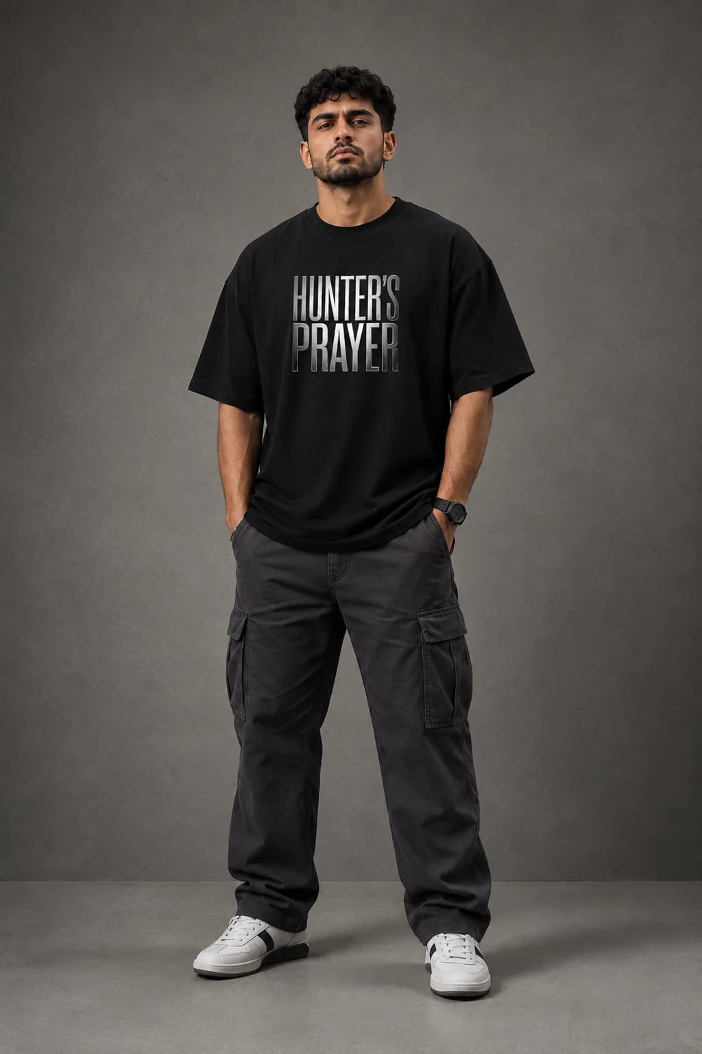 HUNTERS PRAYER OVERSIZED: Front oversized model view