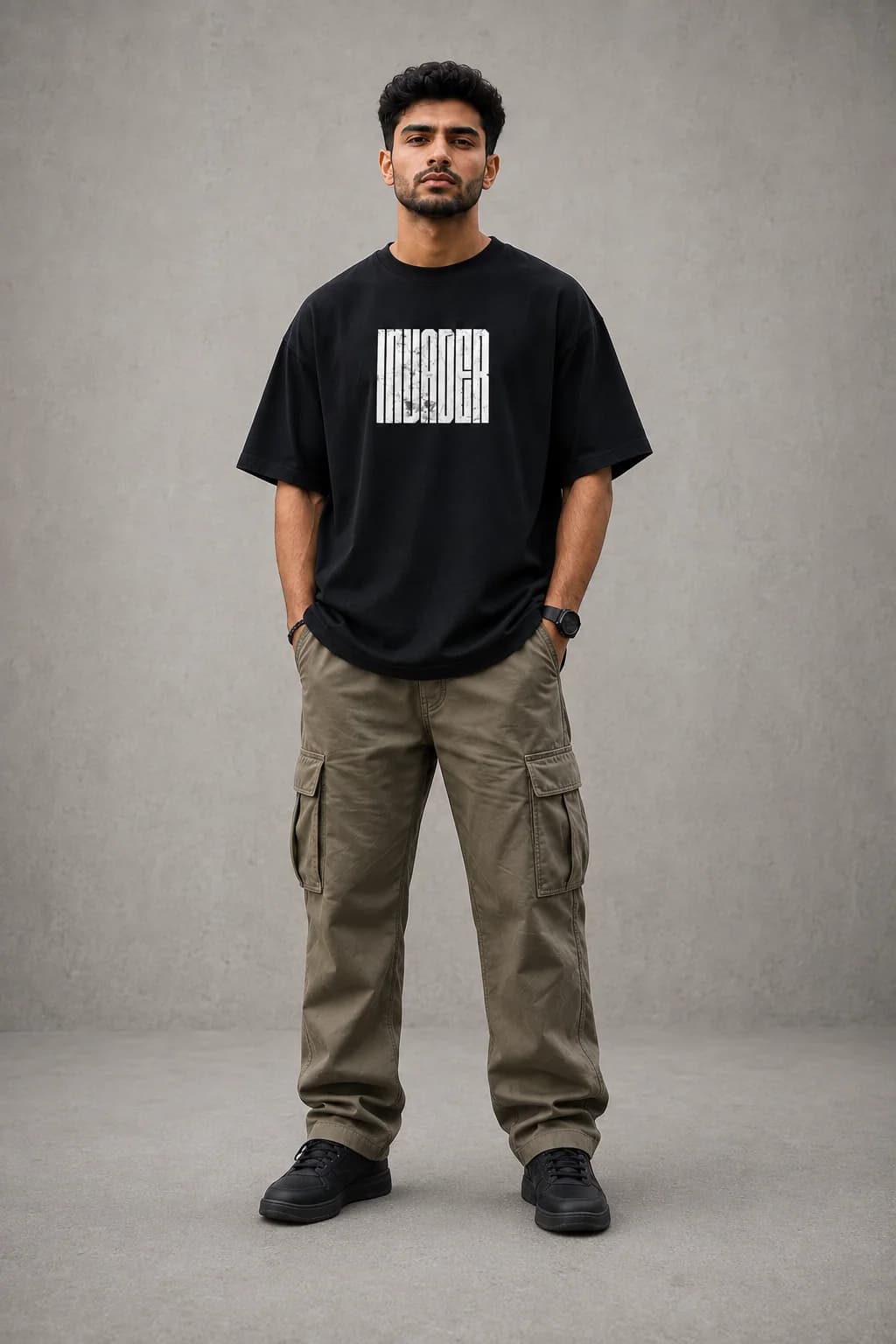 INVADER OVERSIZED: Front oversized model view