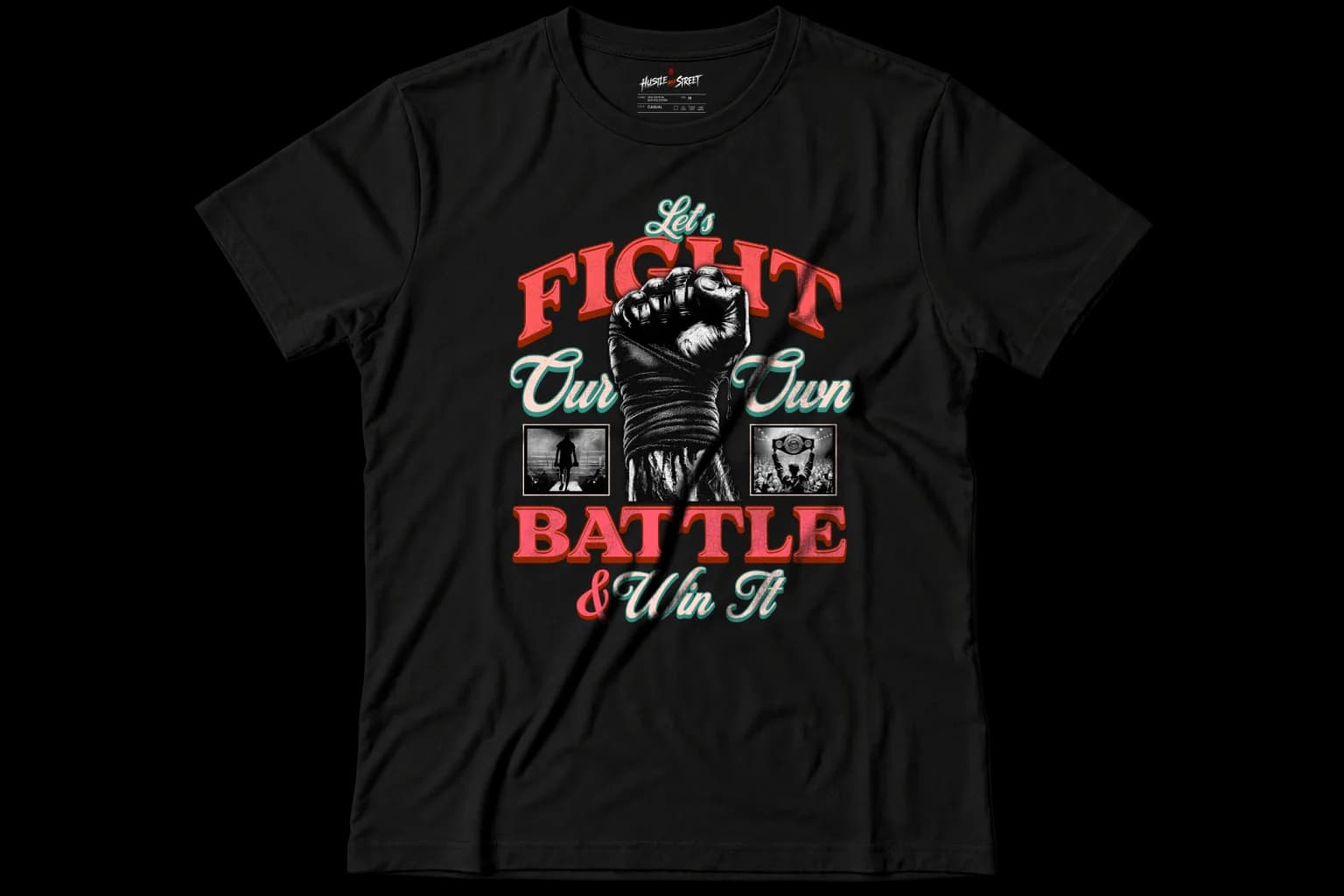 LETS FIGHT Front flatlay view