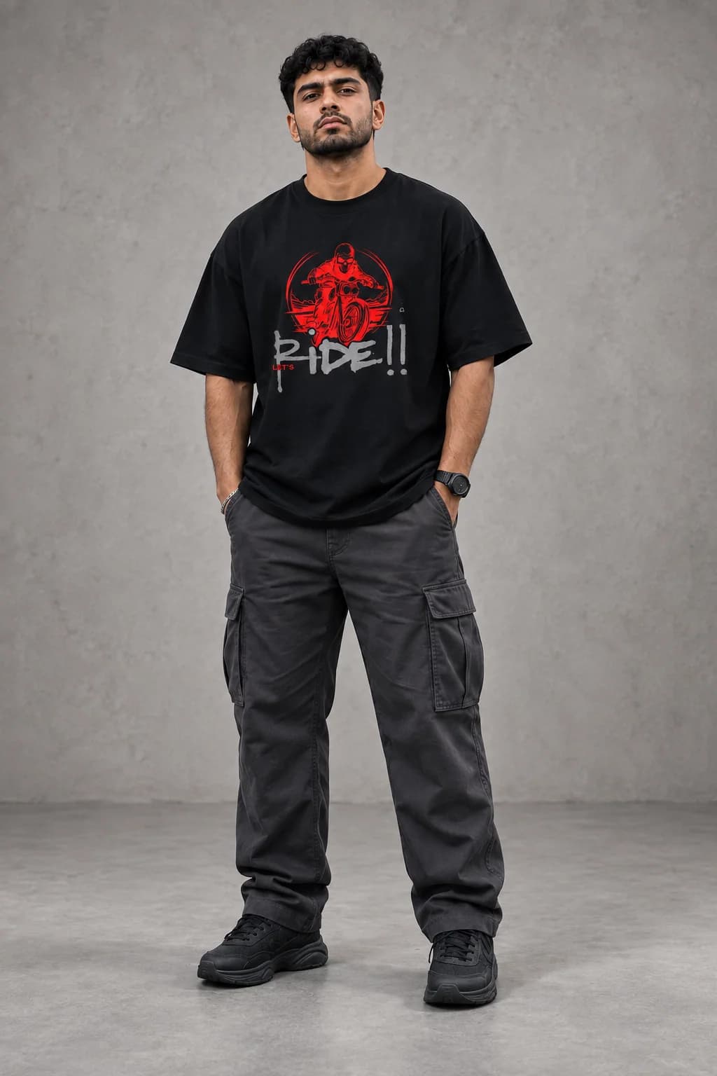 LETS RIDE OVERSIZED: Front oversized model view