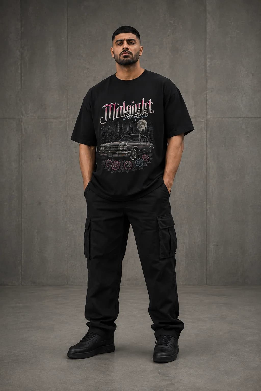 MIDNIGHT VANDALS OVERSIZED: Front oversized model view