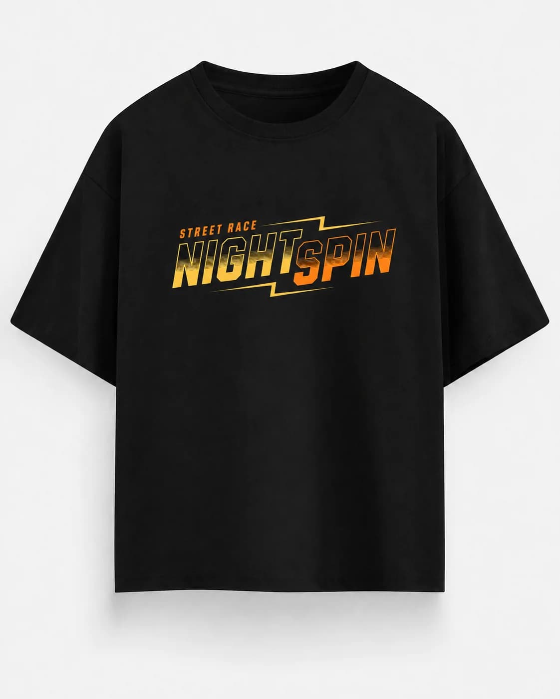 NIGHT SPIN OVERSIZED Front oversized flatlay view