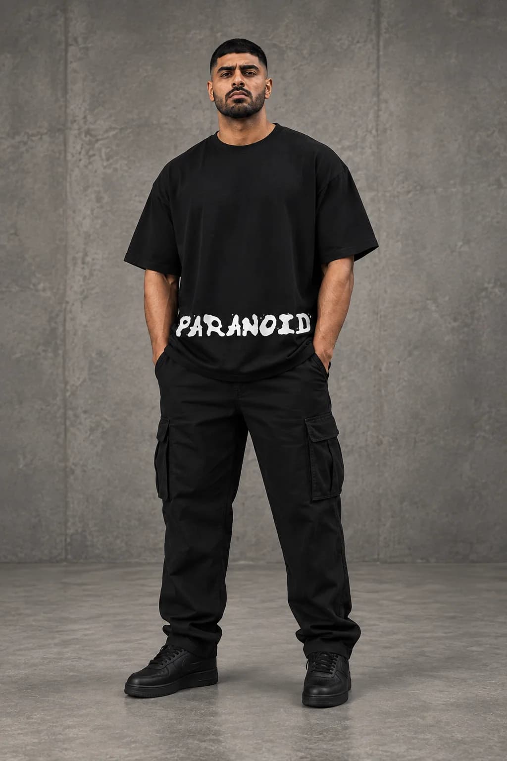 PARANOID OVERSIZED: Front oversized model view