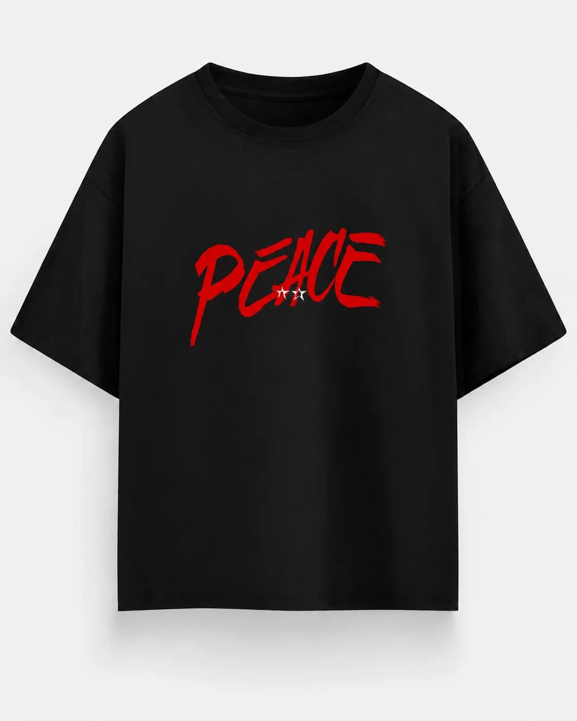 PEACE OVERSIZED Front oversized flatlay view