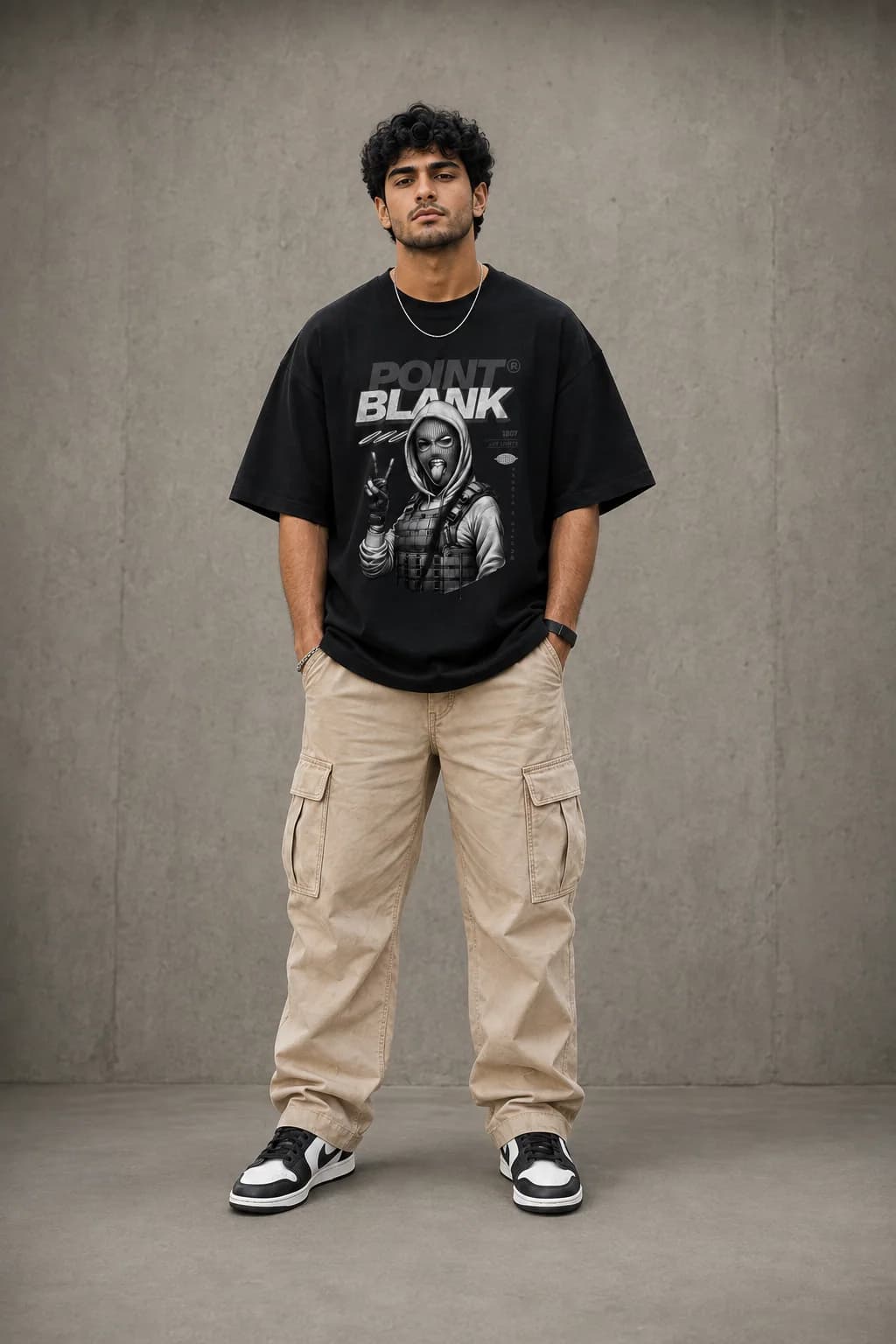 POINT BLANK OVERSIZED: Front oversized model view