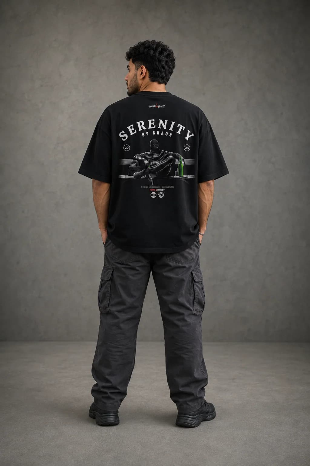 SERENITY OVERSIZED: Back oversized model view