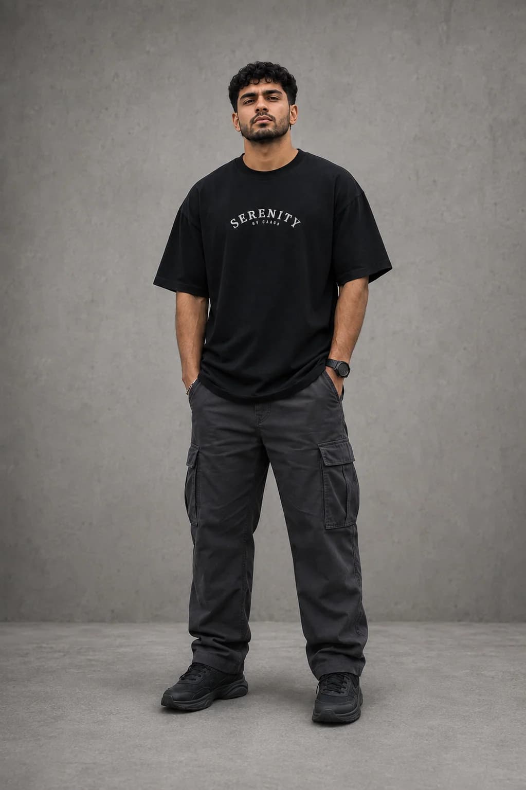 SERENITY OVERSIZED: Front oversized model view