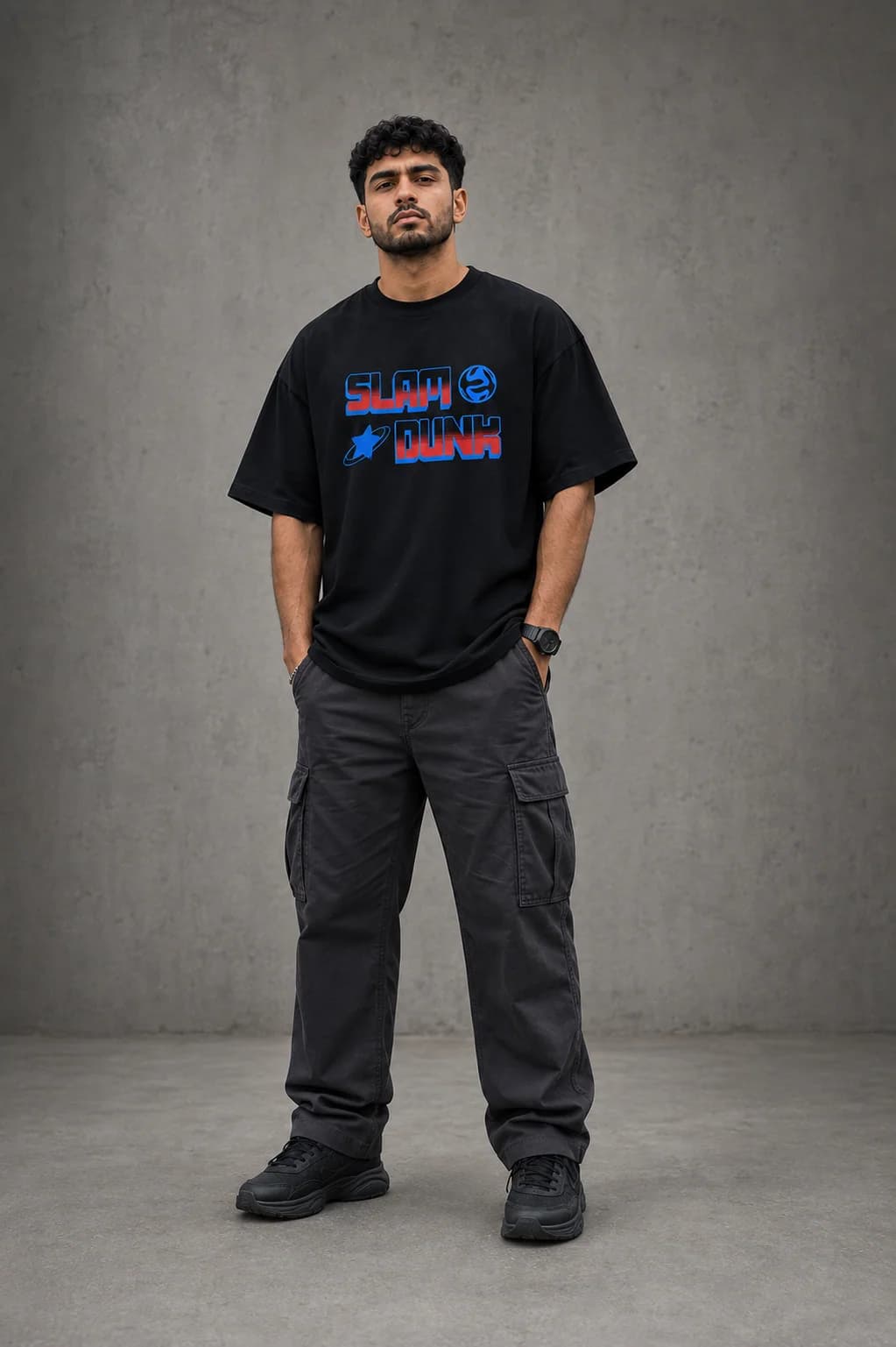 SLAM DUNK OVERSIZED: Front oversized model view