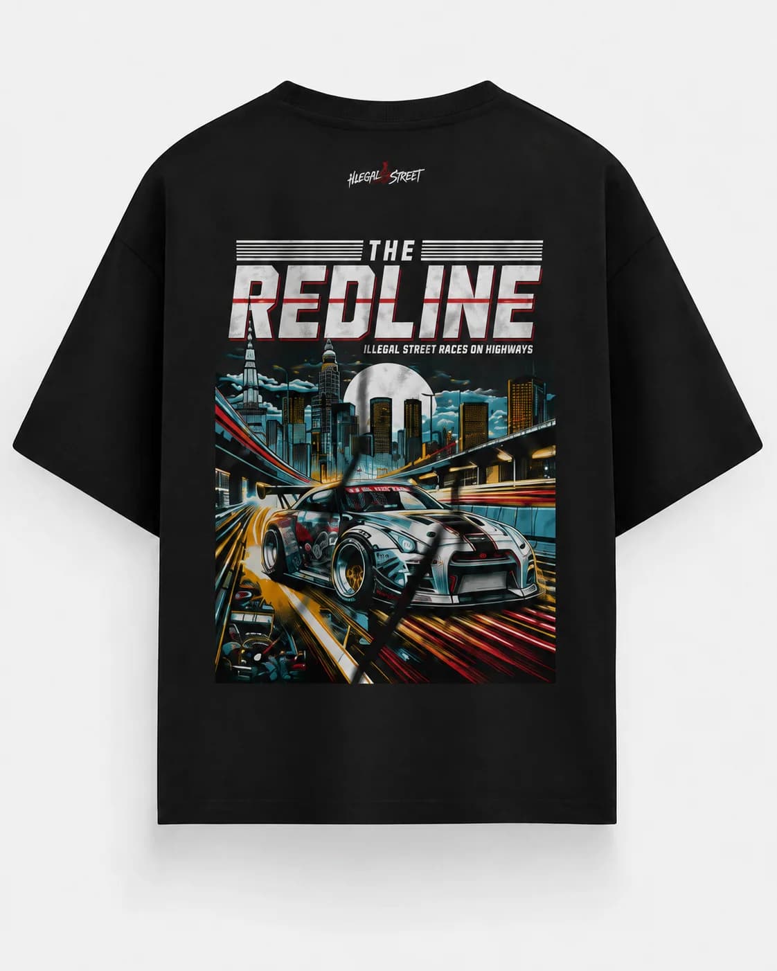 THE REDLINE OVERSIZED Back oversized flatlay view