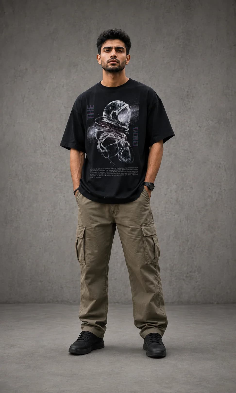 THE VOID OVERSIZED: Front oversized model view