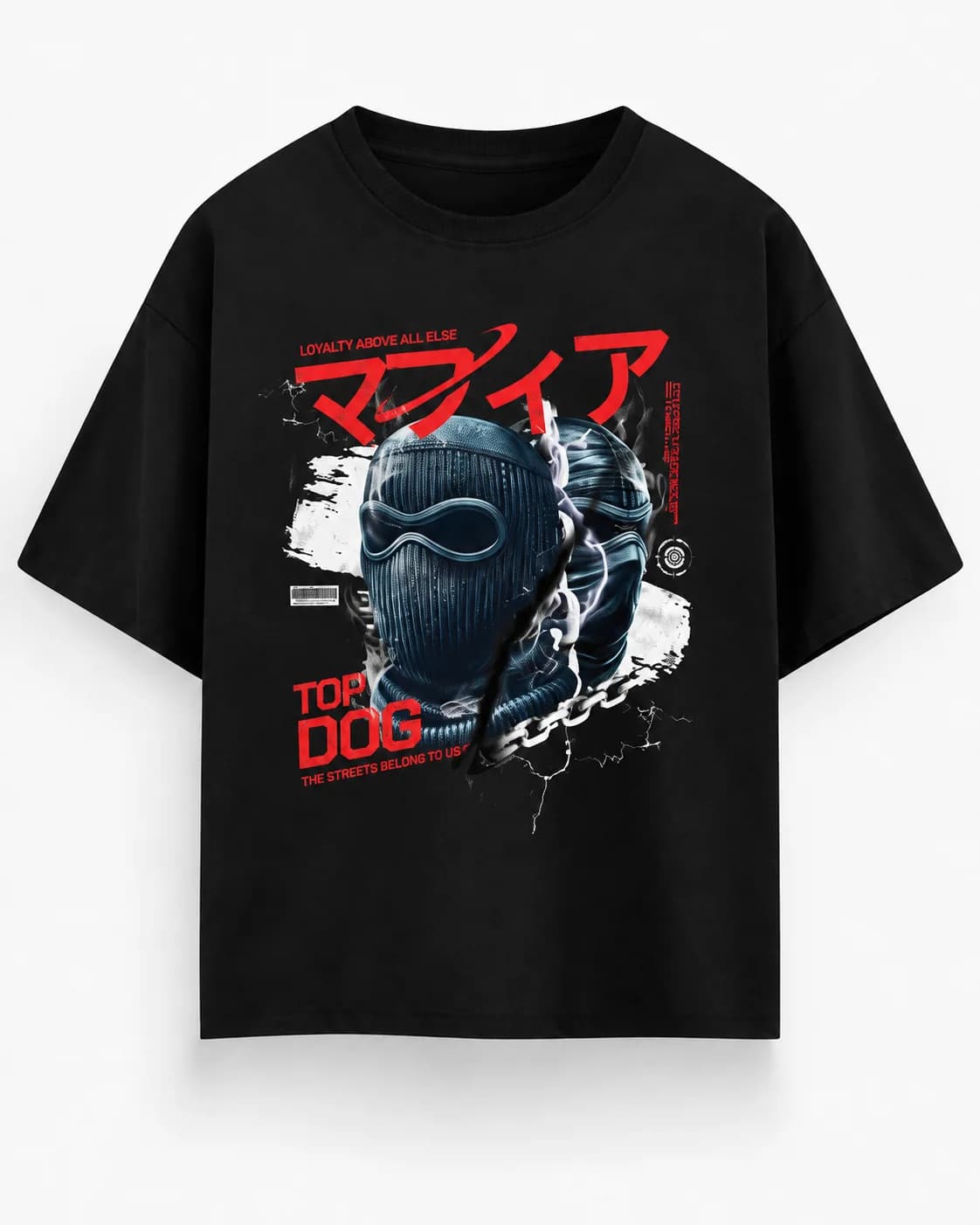 TOP DOG OVERSIZED Front oversized flatlay view