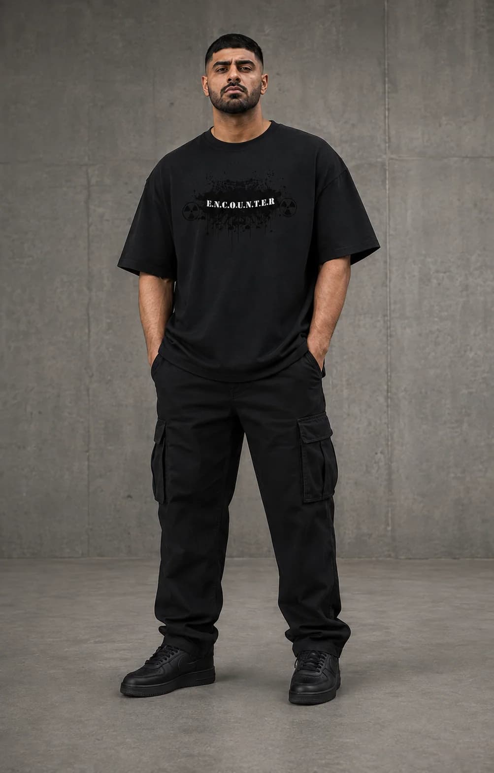 WHISPER OVERSIZED: Front oversized model view
